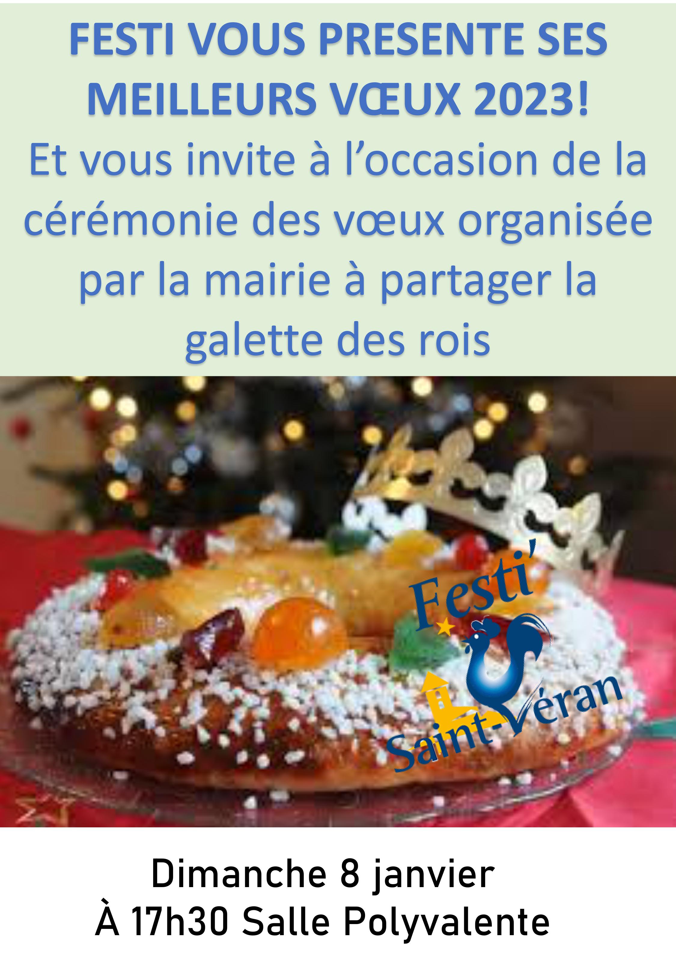 Affiche galette des rois 2023